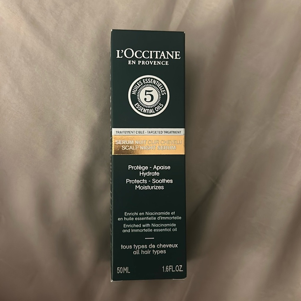 L'Occitane Hair Scalp Night Serum 50 ml NIB